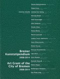 Titelseite der Broschüre „Bremer Kunststipendium 2008-2014“