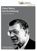 Titelseite der Broschüre „Peter Weiss - Die Ermittlung“